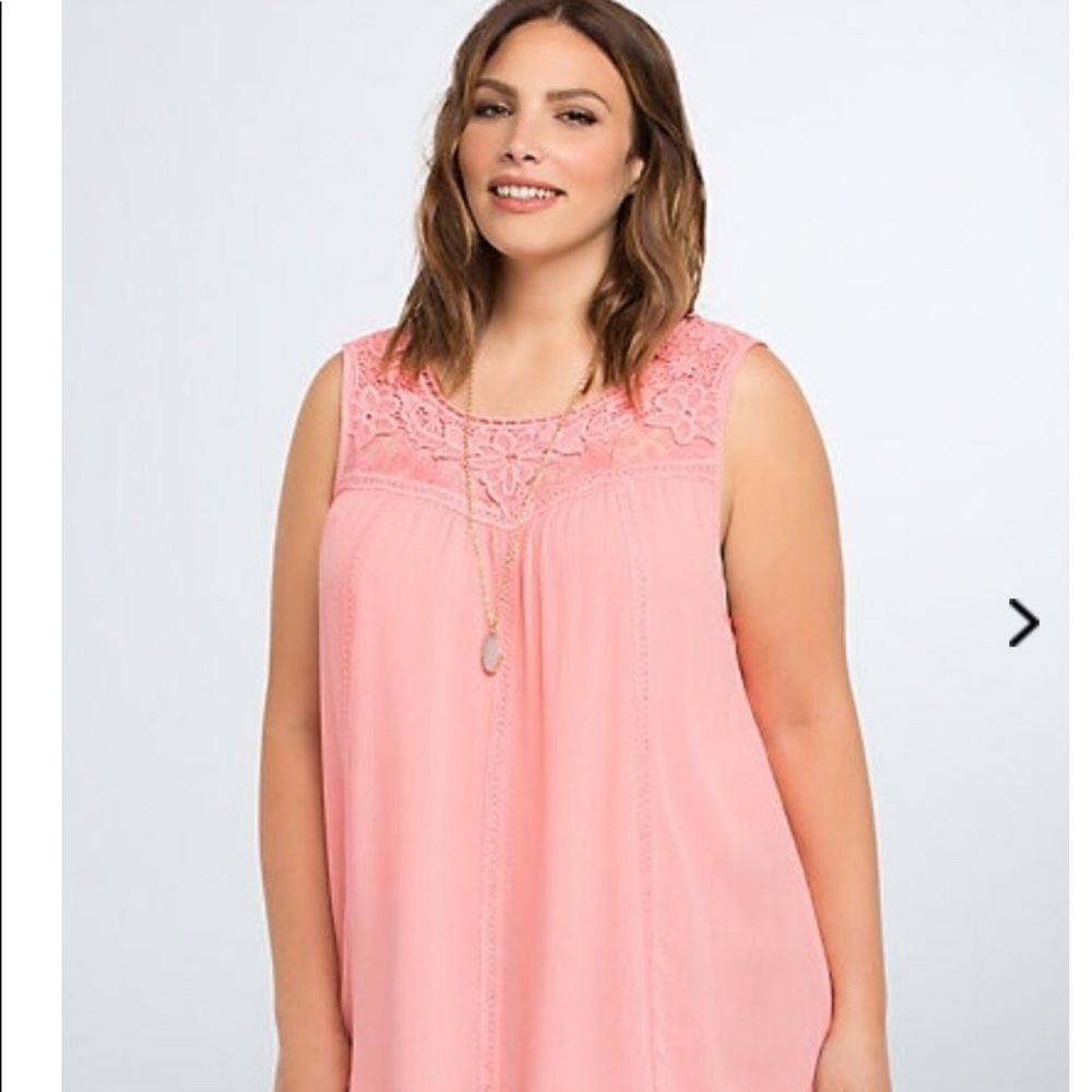 GUC Torrid Coral Gauze Top